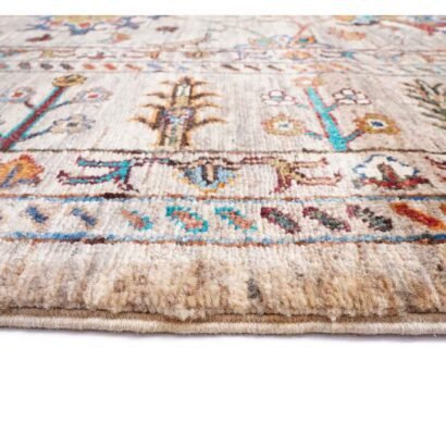 Traditional Sultani Large Beige Rug Oriental Pattern 8x5.8 ft - Rugs 1