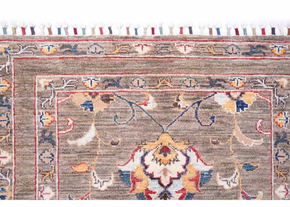 Traditional Sultani Rusic Floral Rug Hand-Knotted 4x2.8 ft - Rugs 1