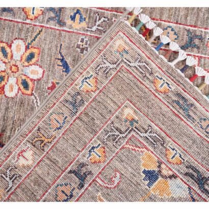Traditional Sultani Rusic Floral Rug Hand-Knotted 4x2.8 ft - Rugs 1