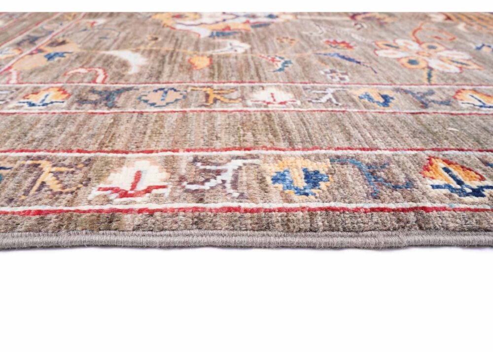 Traditional Sultani Rusic Floral Rug Hand-Knotted 4x2.8 ft - Rugs 1