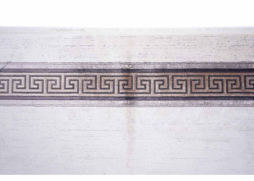Abstract Pattern Modern Office Rug Beige-Brown 6.5x9.8 ft