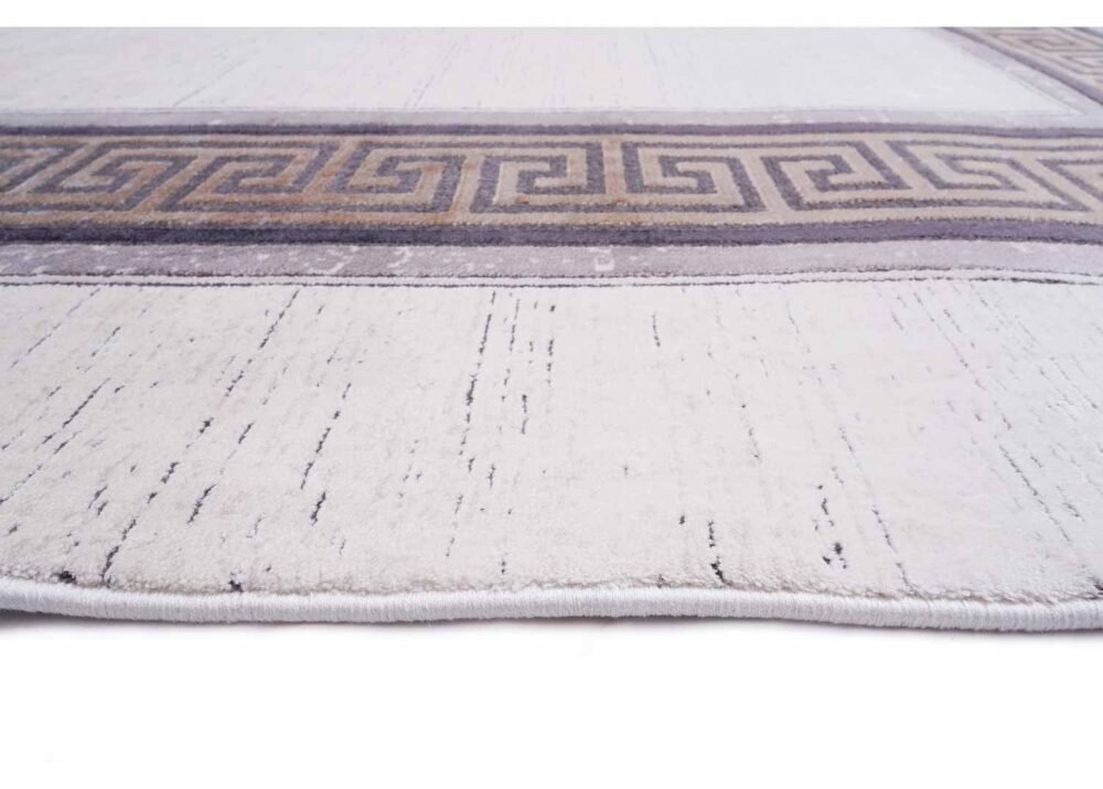 Abstract Pattern Modern Office Rug Beige-Brown 6.5x9.8 ft