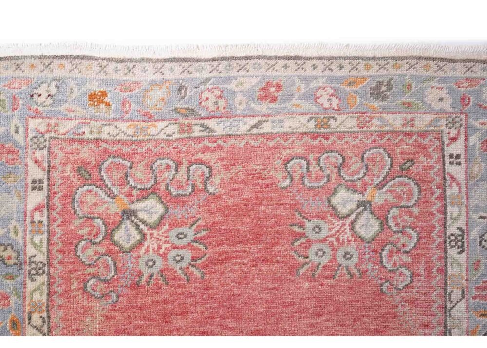 Anatolia Oriental 3 x 12 Hallway Runner Hand-Knotted Red-Beige Rug