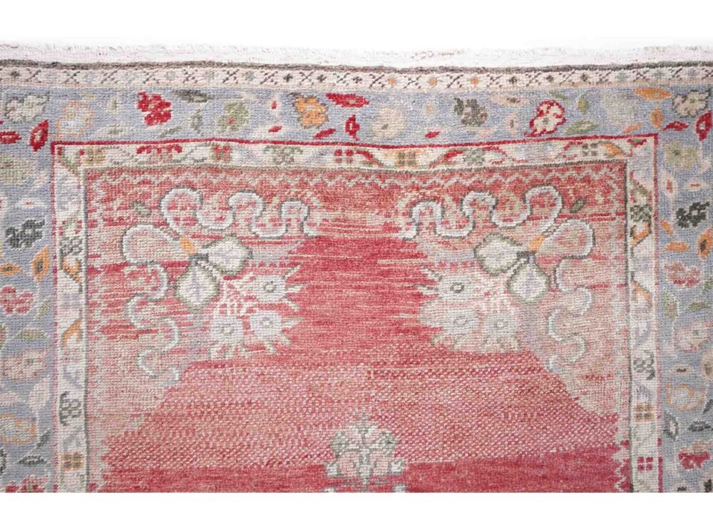 Anatolia Oriental 3 x 12 Hallway Runner Hand-Knotted Red-Beige Rug