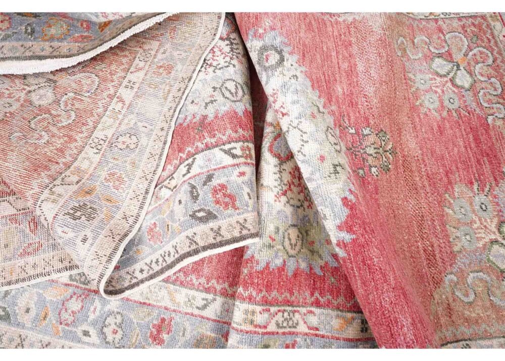 Anatolia Oriental 3 x 12 Hallway Runner Hand-Knotted Red-Beige Rug