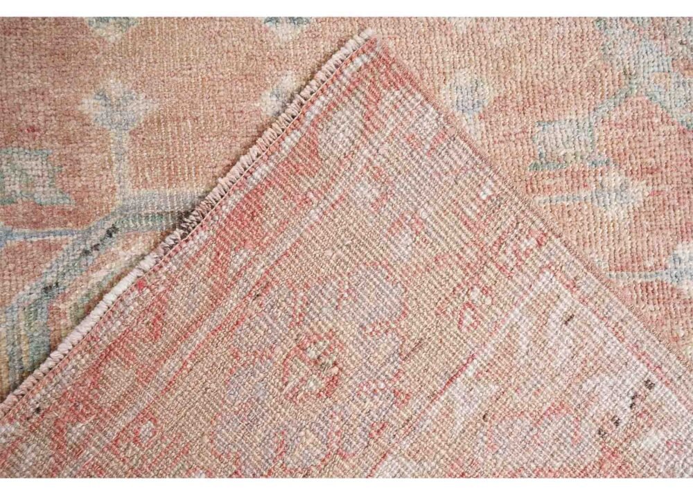Anatolia Vintage Runners for Kitchen Hand-Knotted Red-Beige 13x12 ft