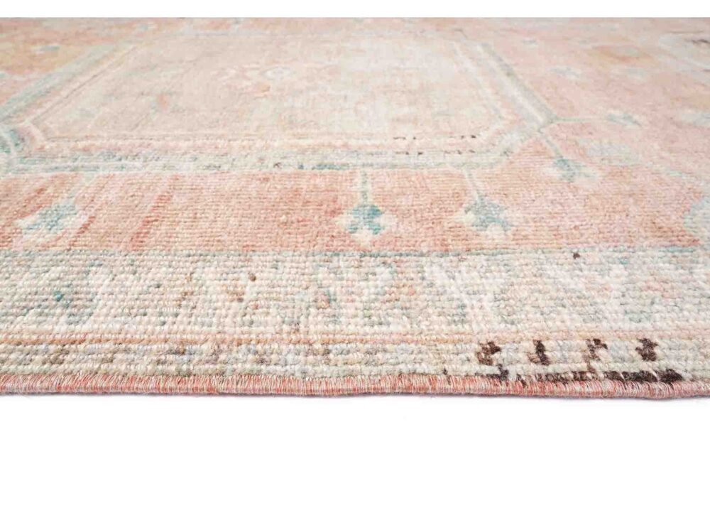 Anatolia Vintage Runners for Kitchen Hand-Knotted Red-Beige 13x12 ft