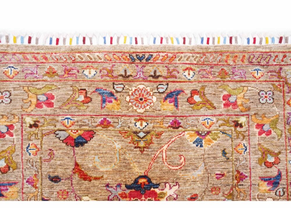 Authentic Oriental Rugs Hand-Knotted Traditional Brown and Red Masterpieces 4.7x3.4 ft