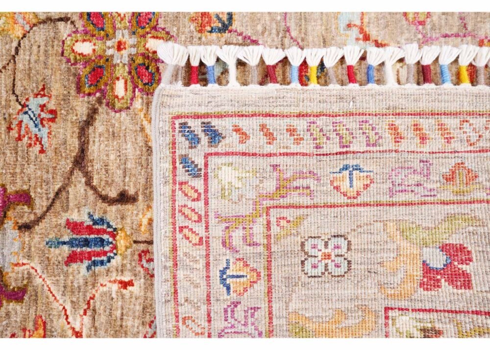 Authentic Oriental Rugs Hand-Knotted Traditional Brown and Red Masterpieces 4.7x3.4 ft