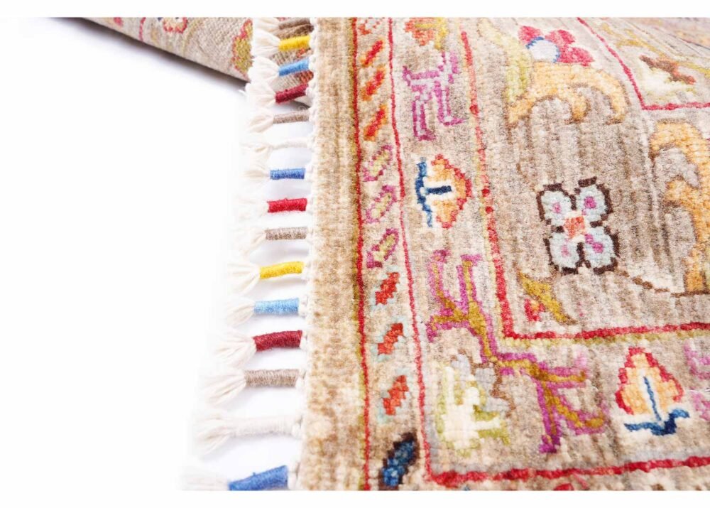 Authentic Oriental Rugs Hand-Knotted Traditional Brown and Red Masterpieces 4.7x3.4 ft