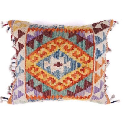 Authentic Wool 4 Cushion Couch Covers Set - Multi Kilim Design - Rugs 1