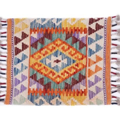 Authentic Wool 4 Cushion Couch Covers Set - Multi Kilim Design - Rugs 1