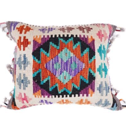 Authentic Wool 4 Cushion Couch Covers Set - Multi Kilim Design - Rugs 1