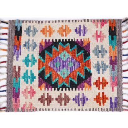 Authentic Wool 4 Cushion Couch Covers Set - Multi Kilim Design - Rugs 1