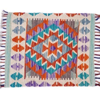 Authentic Wool 4 Cushion Couch Covers Set - Multi Kilim Design - Rugs 1