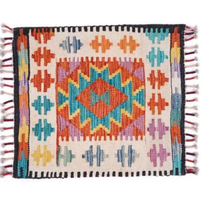 Authentic Wool 4 Cushion Couch Covers Set - Multi Kilim Design - Rugs 1