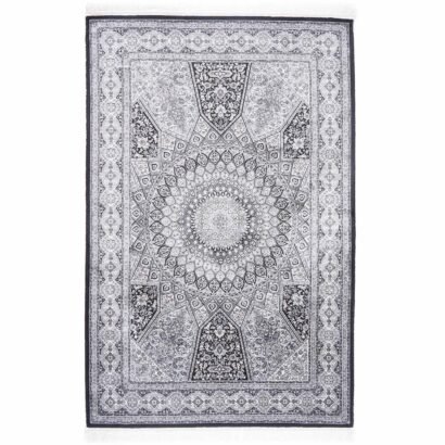 Ayasofya Night Silk Medallion Rug 4x6 ft | Best Silk Rugs - Rugs 1