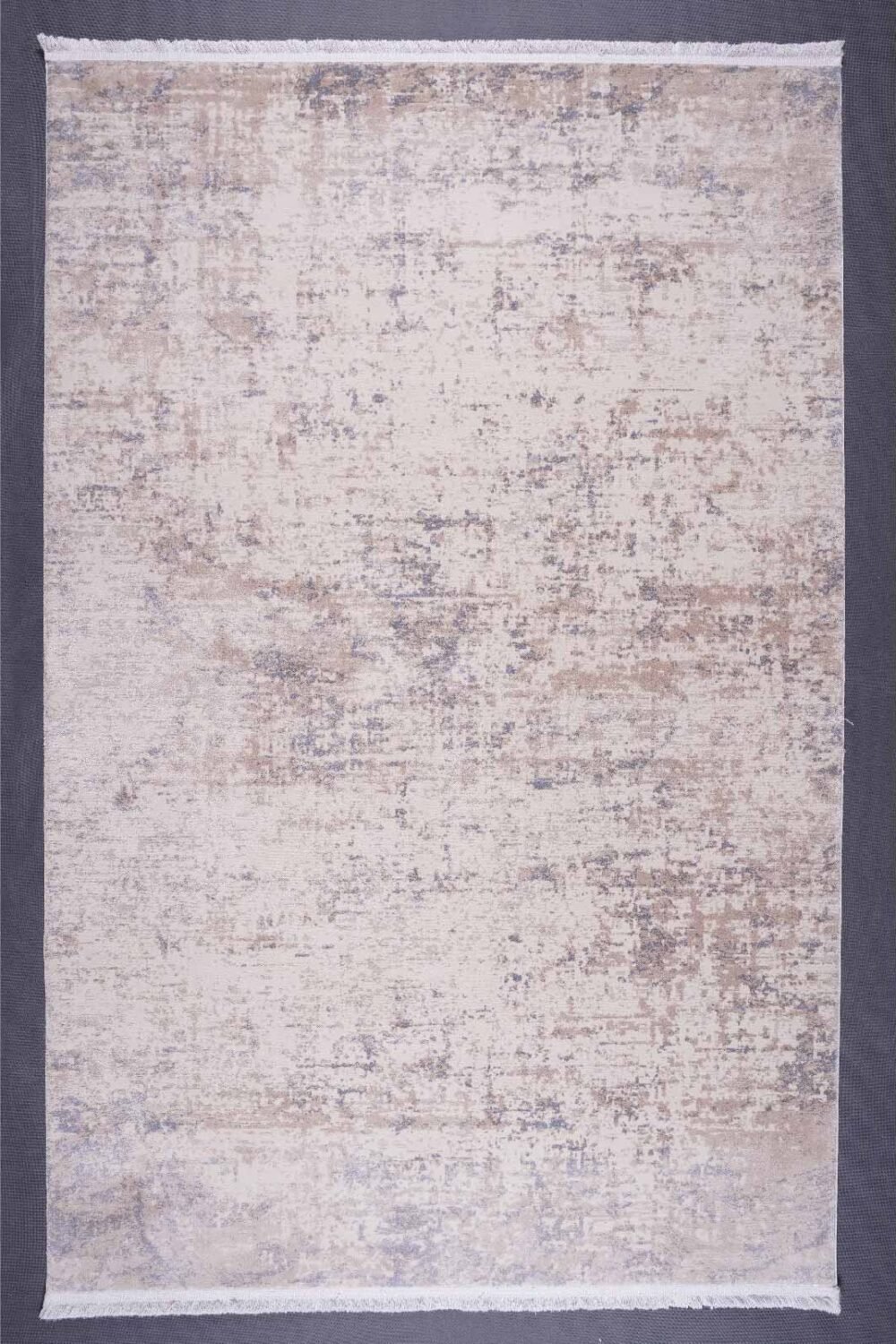 Beige-Brown Minimalist Rug for Living Room 5.9 x 3.9 ft Modern