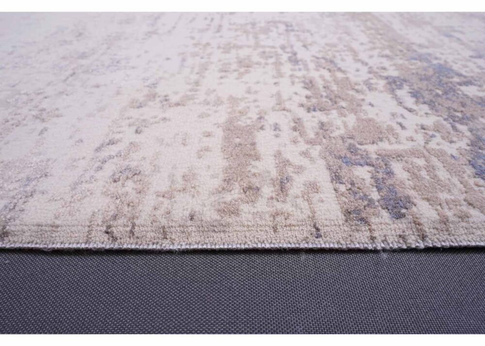 Beige-Brown Minimalist Rug for Living Room 5.9 x 3.9 ft Modern