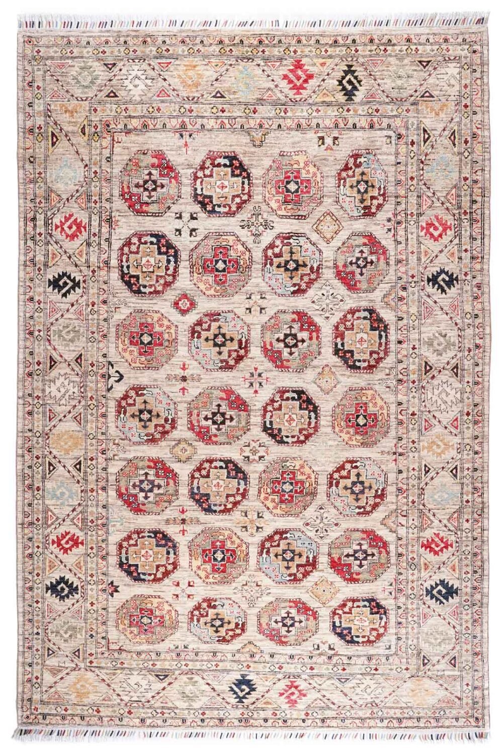 Beige Outdoor Rug Washable Traditional Sultani 9.6x6.5 ft - Rugs 1