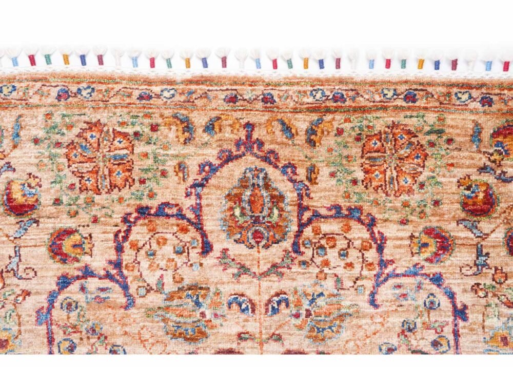 Best Rug for Living Room Hand-Knotted Traditional Bronze & Orange Oriental Rug 3.x4.6 ft