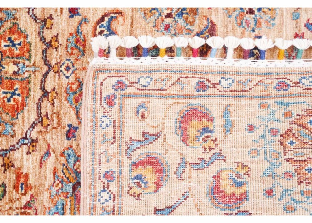 Best Rug for Living Room Hand-Knotted Traditional Bronze & Orange Oriental Rug 3.x4.6 ft