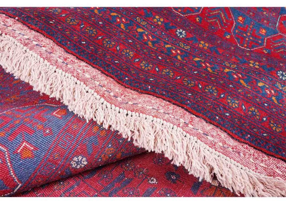 Bilicik Red Rugs for Dining Room 10.6x8 ft Traditional Handknotted