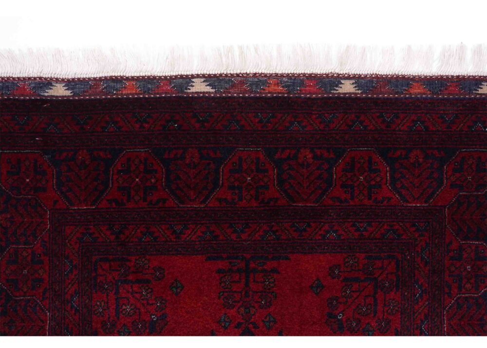 Bilicik Red Runner Rugs for Hallway - 9.5x2.7 ft Hand-Knotted