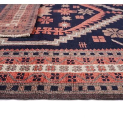 Black and Red Oriental Rug 4.6x3 ft Handknotted Traditional Yagcibedir - Rug 1