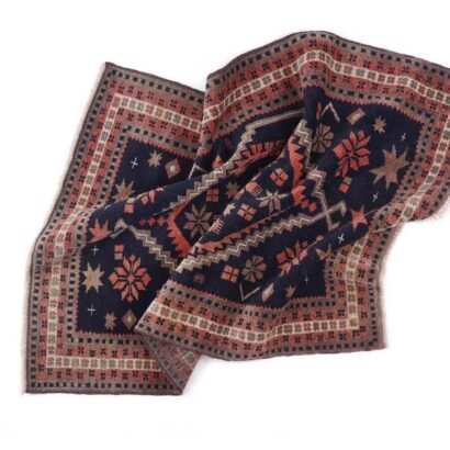 Black and Red Oriental Rug 4.6x3 ft Handknotted Traditional Yagcibedir - Rug 1