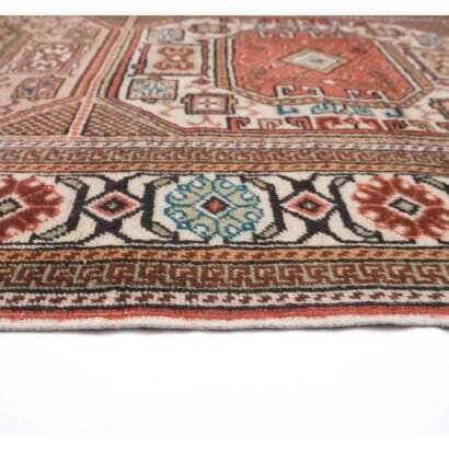 Brown Vintage Rug Hand-Knotted 3x6 ft Traditional Oriental Kayseri - Rug 1