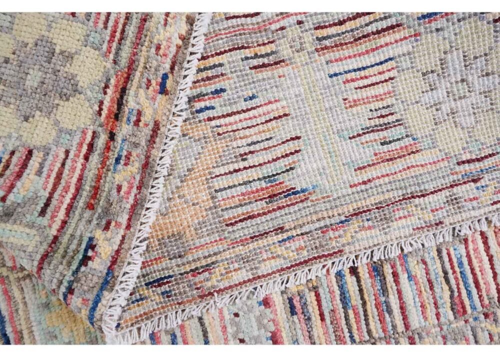 Colorful Boho Rug Traditional Hand-Knotted Gabe 7.2x4.9 ft - Rugs 1