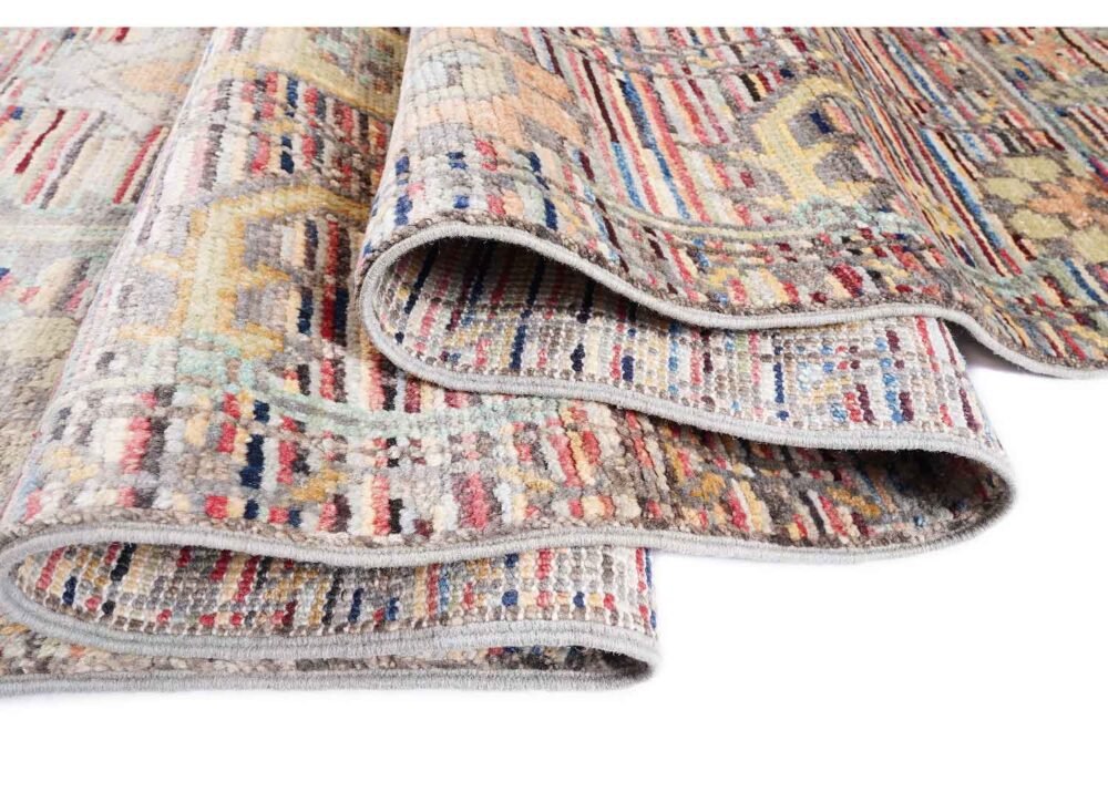 Colorful Boho Rug Traditional Hand-Knotted Gabe 7.2x4.9 ft - Rugs 1