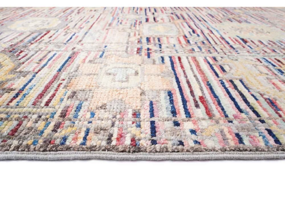 Colorful Boho Rug Traditional Hand-Knotted Gabe 7.2x4.9 ft - Rugs 1
