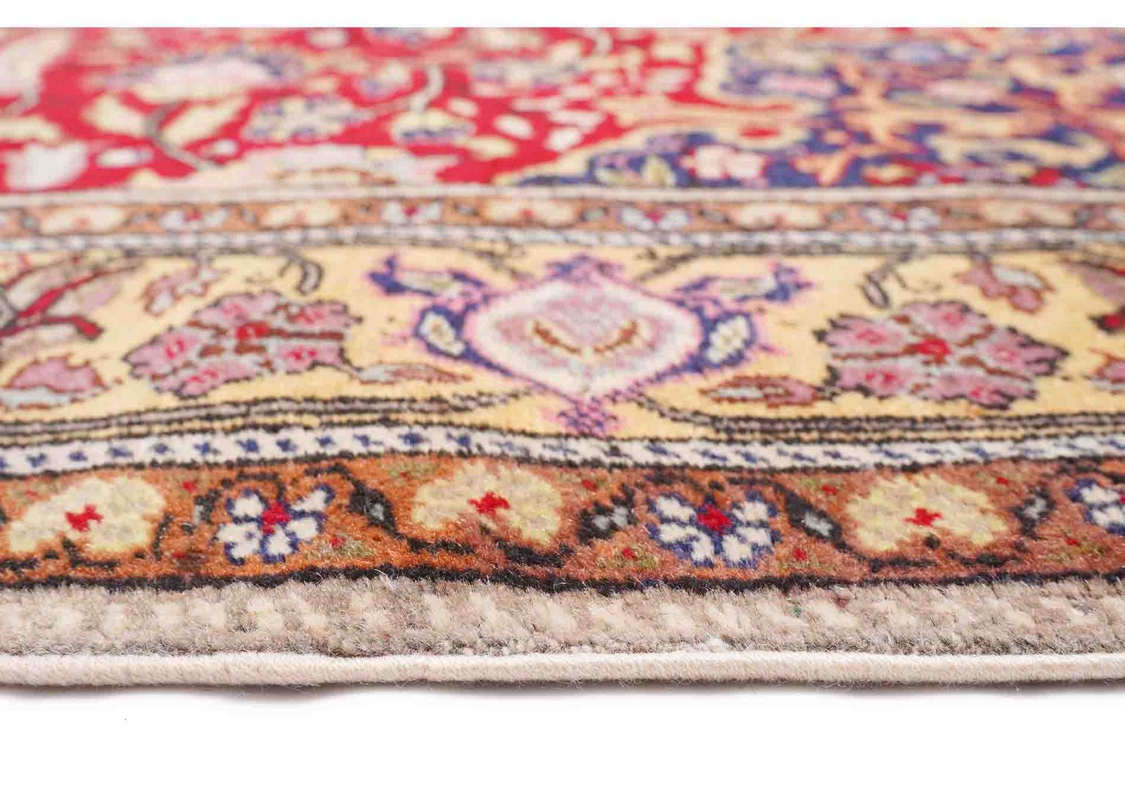 Exclusive Kayseri Beige Red Area Rug 7x4.8 ft Traditional Oriental