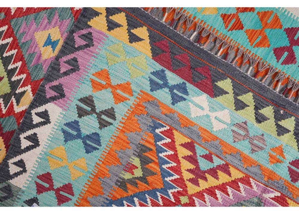 Exclusive Kilim Style Rug, Handwoven with Wool Kilim 8x5.6 ft