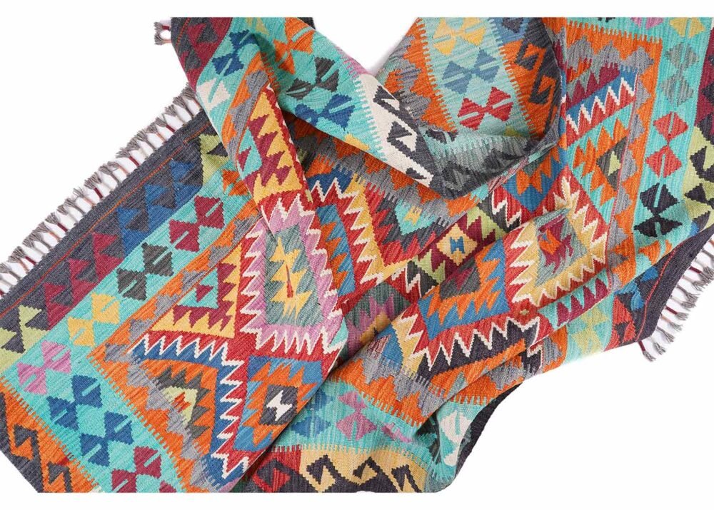 Exclusive Kilim Style Rug, Handwoven with Wool Kilim 8x5.6 ft