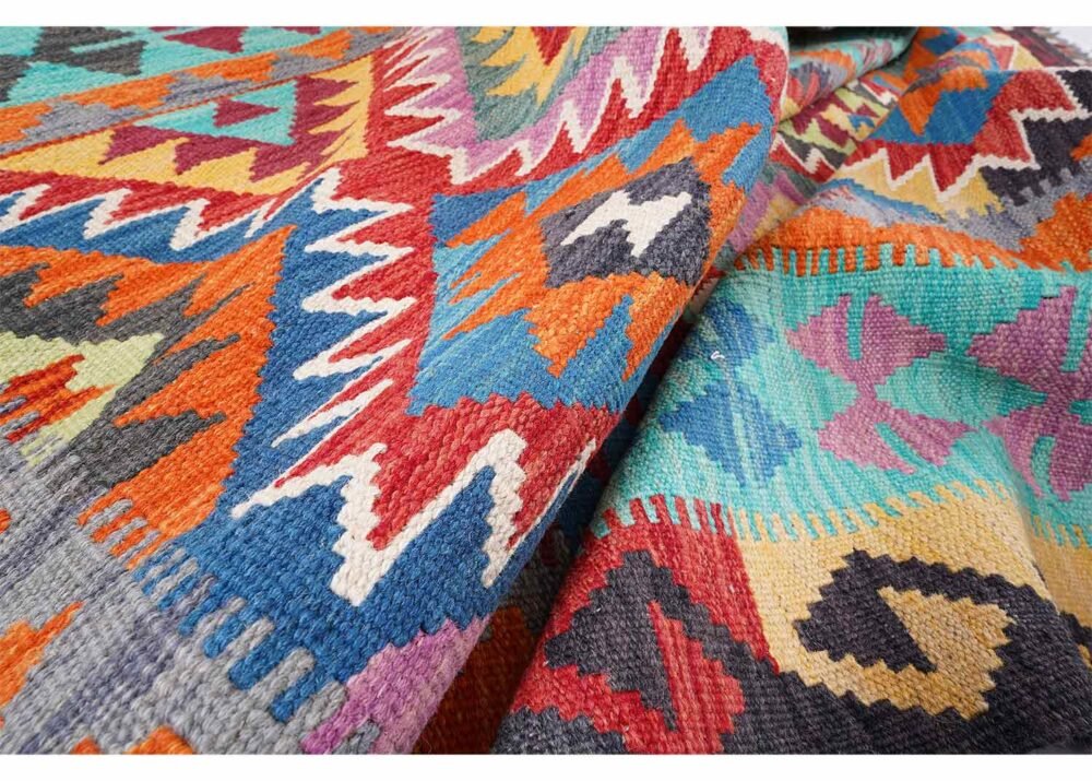 Exclusive Kilim Style Rug, Handwoven with Wool Kilim 8x5.6 ft