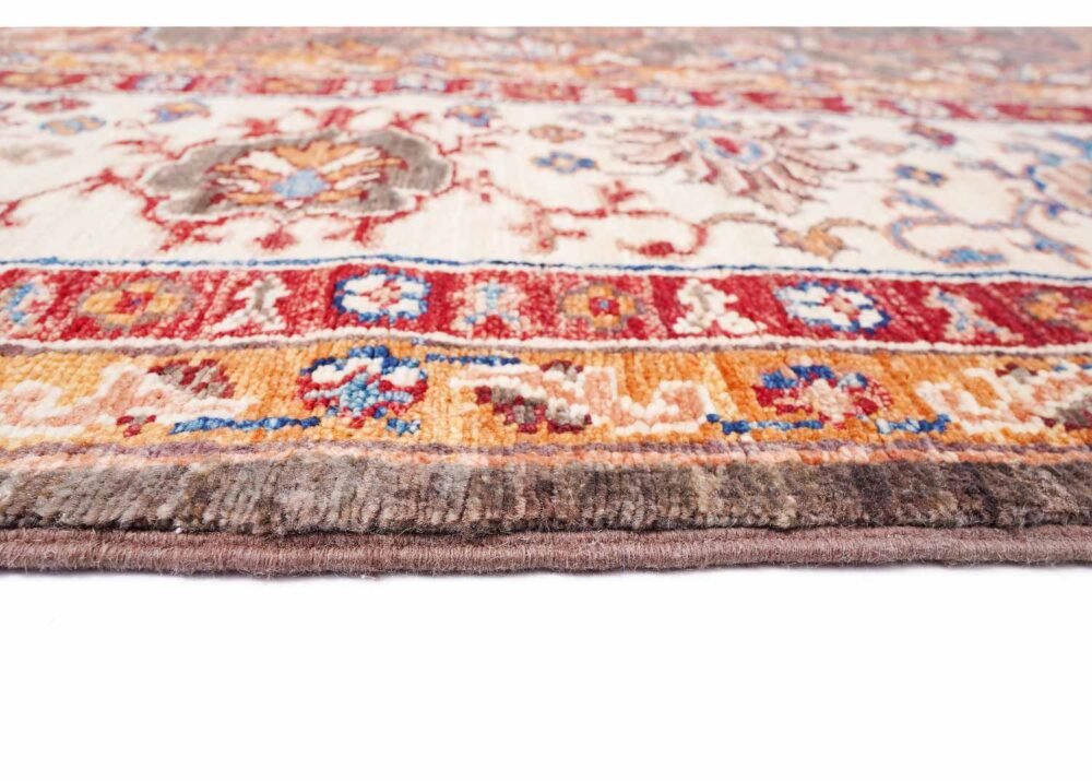 Exclusive Sultani Brown Oriental Rug 7.8x5.8 Hand-Knotted Traditional