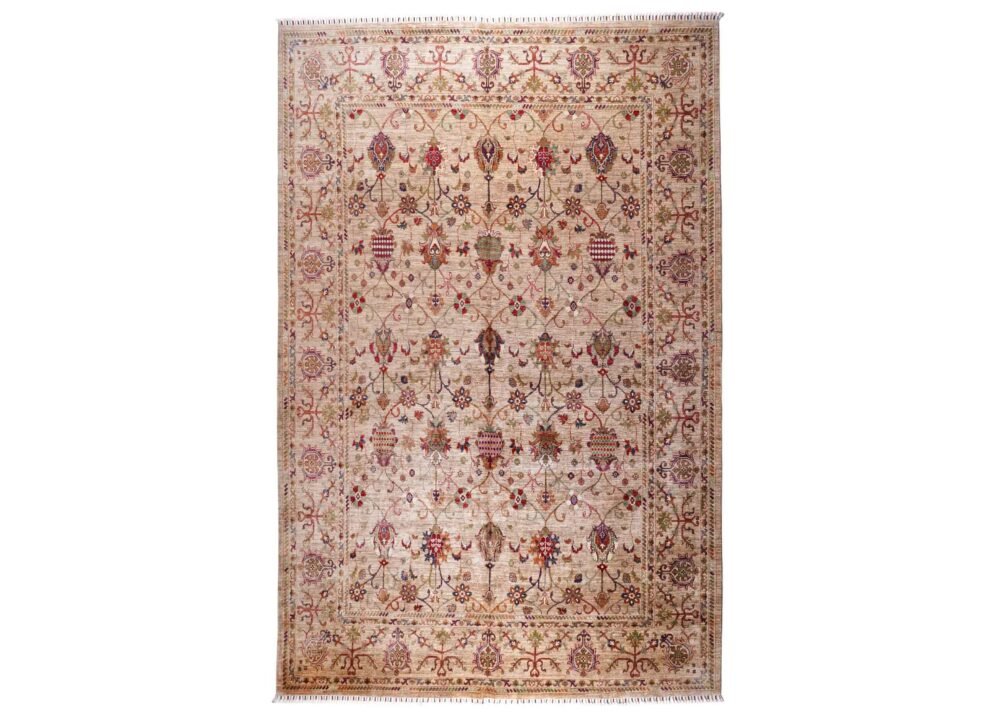 Hand-Knotted Brown Kitchen Rugs Traditional Sultani 12.3x9.2 ft - Rugs 1