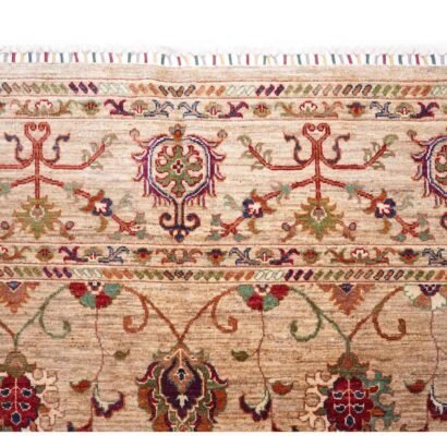 Hand-Knotted Brown Kitchen Rugs Traditional Sultani 12.3x9.2 ft - Rugs 1