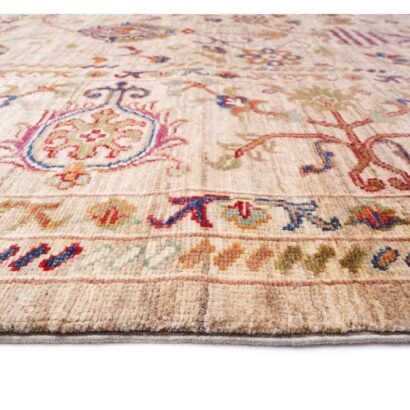 Hand-Knotted Brown Kitchen Rugs Traditional Sultani 12.3x9.2 ft - Rugs 1