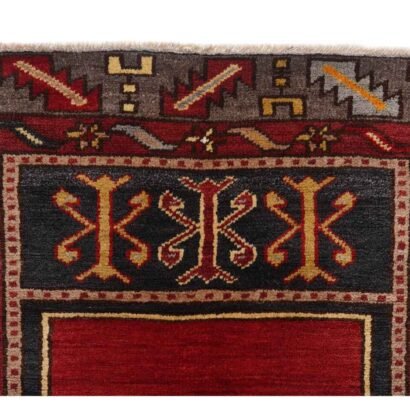 Hand-Knotted Red Prayer Rug Islam 3.4x4.9 ft Traditional Taspinar - Rug 1
