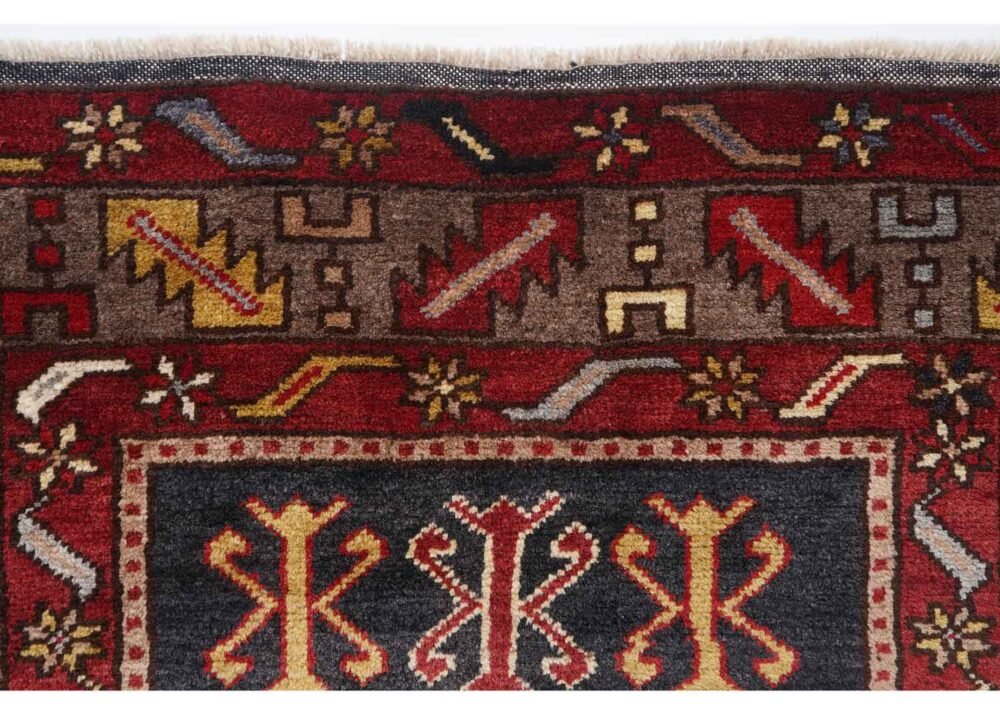 Hand-Knotted Red Prayer Rug Islam 3.4x4.9 ft Traditional Taspinar - Rug 1