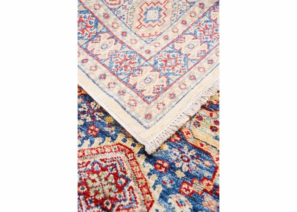 Hand-Knotted Traditional 5x3 Area Rug with Yellow and Red Oriental Pattern - Luxurious Home Decor