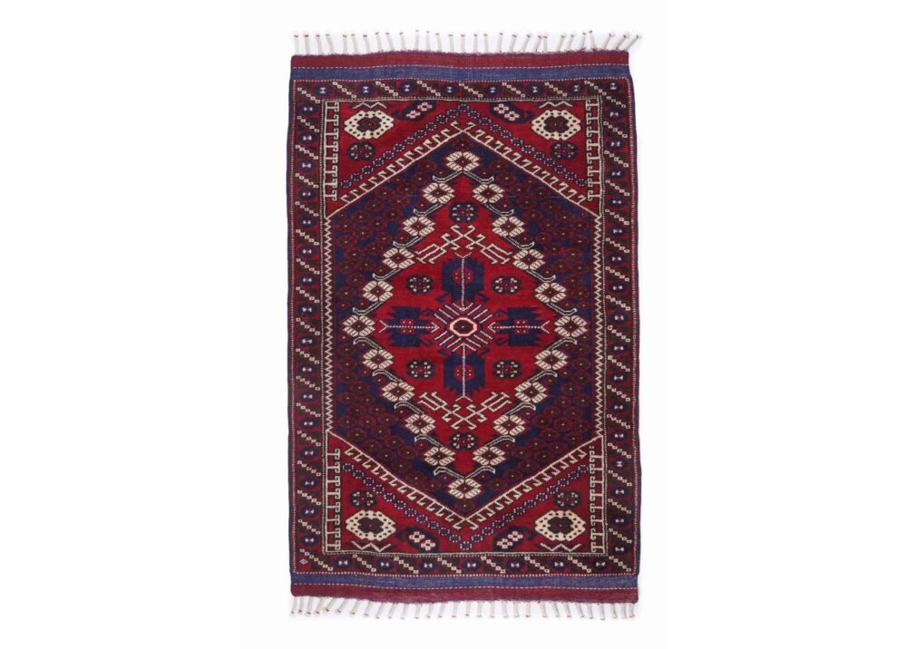 Hand-knotted Small Living Room Rug 3x5 ft Traditional Wool Bergama - Rug 1
