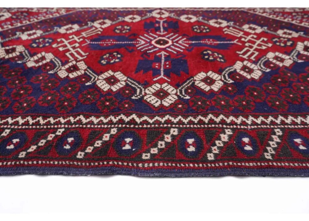 Hand-knotted Small Living Room Rug 3x5 ft Traditional Wool Bergama - Rug 1