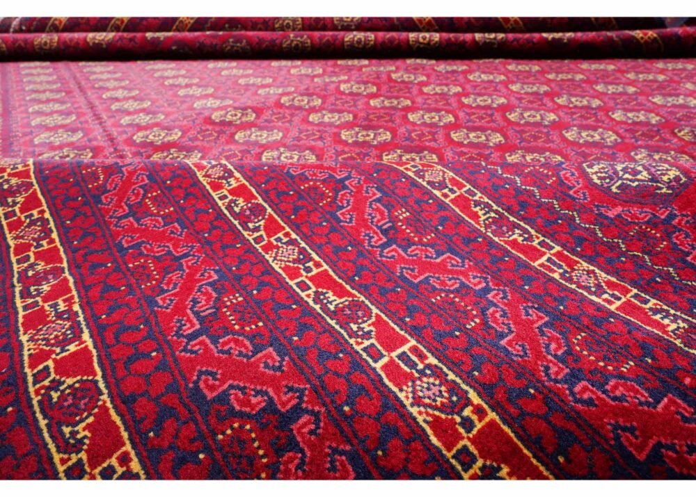 High-end Hoca R. Oriental Large Red Area Rug 9.4x6.3 ft Traditional