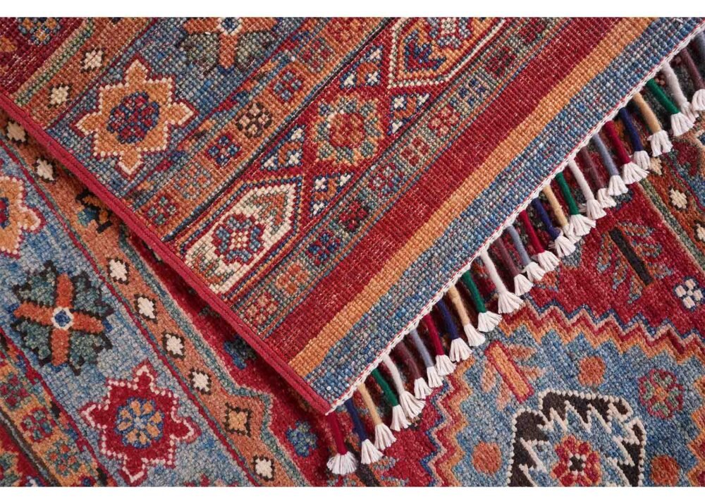 Horcun Design Stripe Red Carpet Runner for Sale Handknotted 9.7x2.7 ft