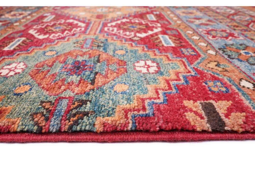 Horcun Design Stripe Red Carpet Runner for Sale Handknotted 9.7x2.7 ft